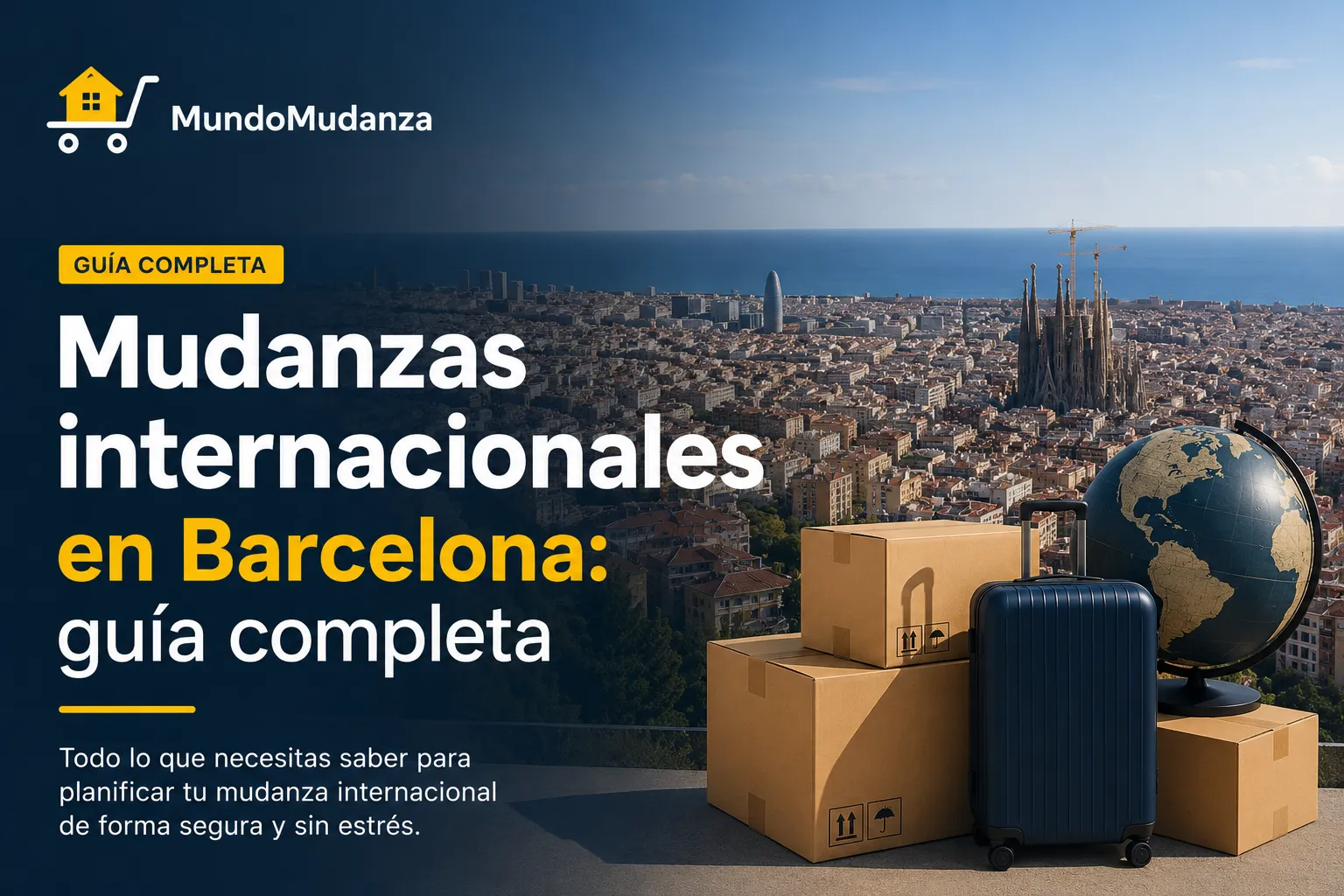 Mudanza internacional con destino Barcelona